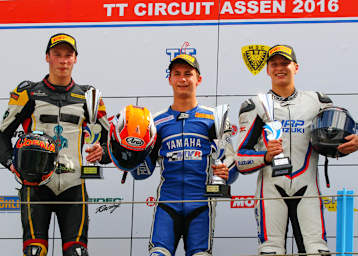 Lahti (re.) mit Thomas Gradinger und Bryan Schouten