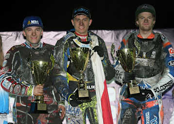 Die Top-3 in Güstrow: Robert Lambert, Bartosz Smektala und Brady Kurtz (v.l.)