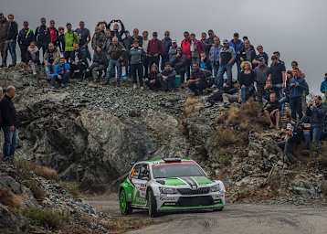 Skoda mit dem Fabia R5 auf Korsika