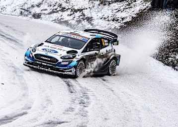Esapekka Lappi im Drift zum vierten Platz
