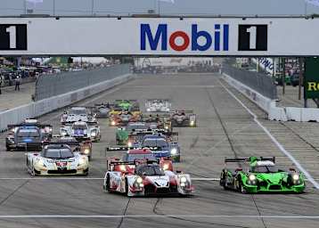Der Start zu den 12 Stunden von Sebring 2016