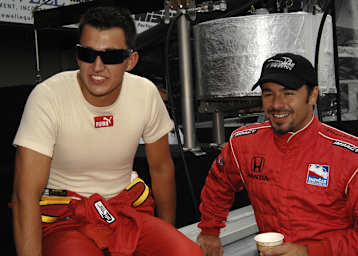 Rahal (li.) und Servia waren schon 2009 Teamkollegen