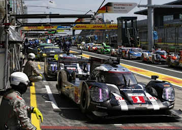Der Porsche 919 Hybrid von Timo Bernhard, Mark Webber und Brendon Hartley