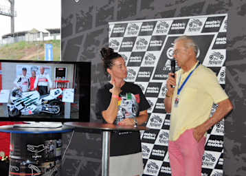 Jasmin Gerber, die Tochter von Peter Rubatto, mit Dieter Braun in Hockenheim