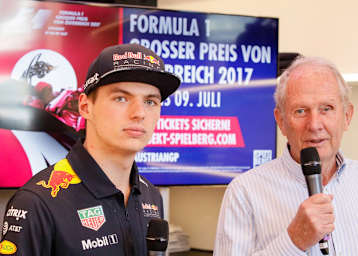 Max Verstappen und Dr. Helmut Marko rührten die Werbetrommel für den Österreich-GP