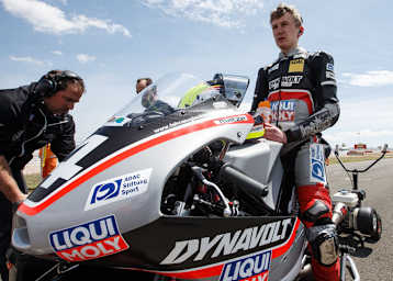 Matthias Meggle auf seiner Moto3-Honda