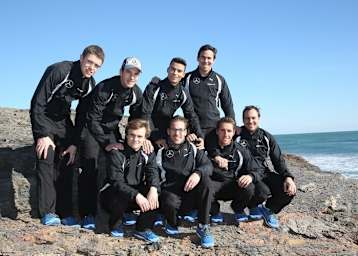 Der Mercedes-Kader im Fitnesscamp