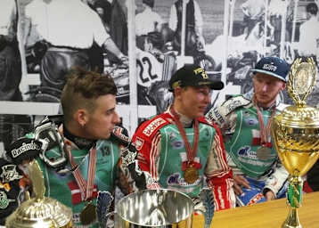 Die Top-3 der U21-Welt: Michelsen, Pawlicki und Gomolski (v.l.)