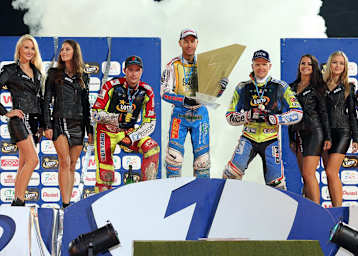 Die Top-3 der SEC 2016: Vaclav Milik, Nicki Pedersen und Krzysztof Kasprzak (v.l.)