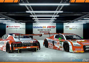 So sollen die beiden Audi R8 LMS von APR aussehen