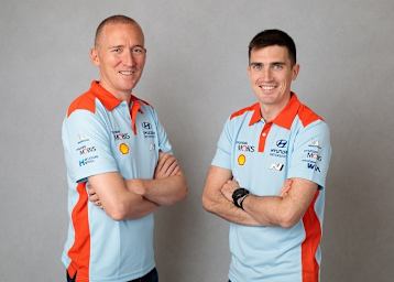 Hyundai-Neulinge Paul Nagle und Craig Breen (r.)