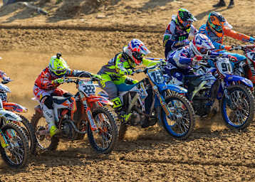 Cairoli (#222), Nagl (#12), Seewer (#91) und Strijbos (#22) in Ottobiano