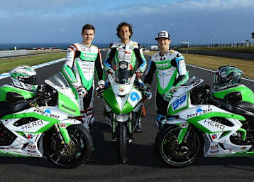 Das Intermoto-Trio: Florian Marino, Tony Covena und PJ Jacobsen
