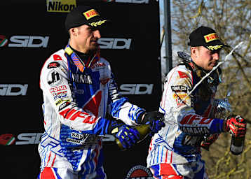 David Philippaerts und  Jeremy van Horebeek auf dem Podium