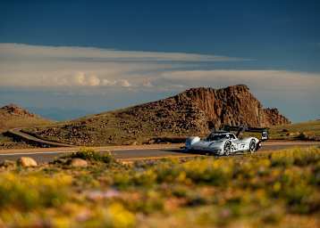 Romain Dumas bei seinem Rekord am Pikes Peak
