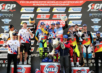 Die Siegerehrung zum Supermoto der Nationen 2016
