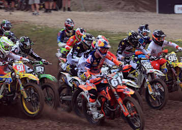 Jorge Prado setzte sich im zweiten Lauf schon auf der Startgeraden an die Spitze des Feldes