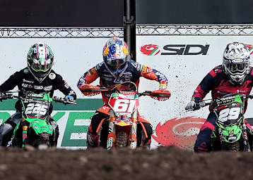 Jorge Prado gewann den ersten MX2-Lauf in Loket