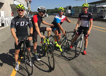 Letztes Training in Brünn: Schötter, Miller, Prein und ein Kumpel des Australiers