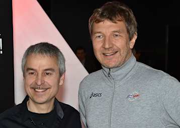 Das Kommentatoren-Duo Dirk Raudies und Ron Ringguth