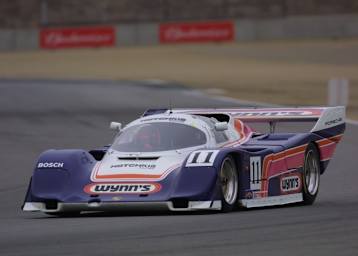 Der Porsche 962 von Hotchkis Racing war vor rund 30 Jahren ein echter Farbtupfer