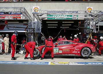 Auch bei Boxenstopp konnte Risi Competizione 2016 bei den 24h von Le Mans brillieren