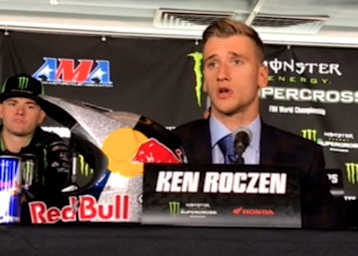 Ken Roczen erschien in Anaheim als einziger Fahrer in 'Schlips und Kragen'