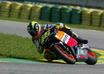 Valentino Rossi 2002 auf der Repsol-Honda in Rio