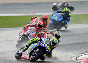 Das MotoGP-Rennen in Sepang 2016: Rossi vor Iannone, Dovizioso, Márquez und Aleix Espargaró