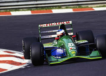 Michael Schumacher mit seinem Jordan-Ford  