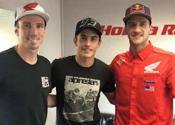 Cole Seely, Marc Marquez und Ken Roczen in Nashville