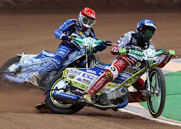 Bartosz Smektala (vorne) und Robert Lambert waren die besten Fahrer des Abends