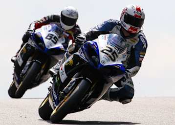 Matej Smrz und Luca Hansen proben in Oschersleben