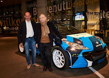 Manfred Stohl und FIA-Präsident Jean Todt (re.)