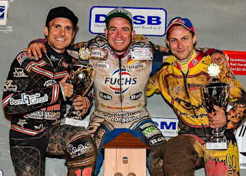 Podium in Bad Hersfeld: Henry van der Steen, Stephan Katt und Marcel Dachs (v.l.)