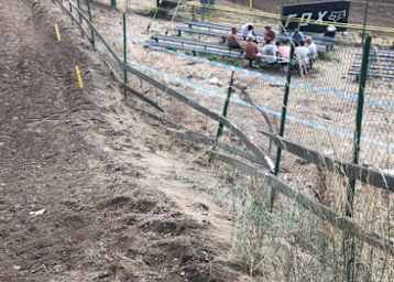 Die Unfallstelle von Jeremy Sydow