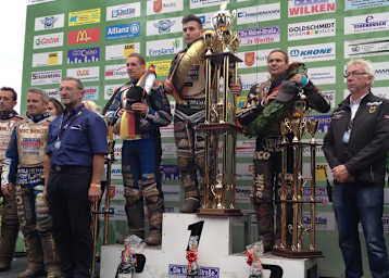 Deutsches Podium in Werlte: Tebbe, Huckenbeck und Kröger (v.l.)