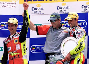 SSP-WM 2000 in Valencia: Teuchert (links) und Kellner auf dem Podest