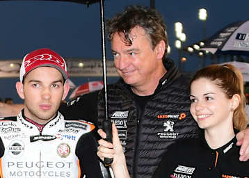 Terrell Thien arbeitete beim sächsischen Moto3-Rennstall Peugeot MC Saxoprint mit Jakub Kornfeil  zusammen