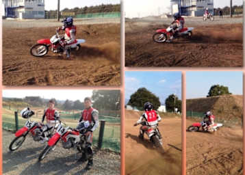 Kaito und Ren Toba beim Offroad-Training