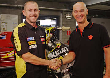 Stefan Everts (rechts) holte Ben Townley (links) aus Neuseeland in die WM und muss dieses Jahr ohne Hauptsponsor Rockstar klarkommen