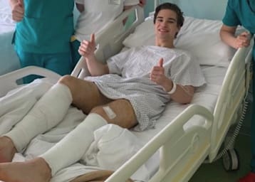 Jaimie van Sikkelerus hat den Eingriff überstanden