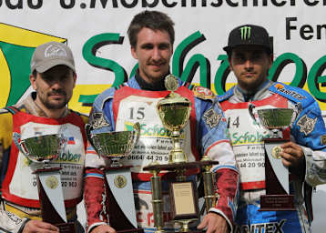 Die Top-3 von Mureck: Martin Voldrih, Martin Malek und Joszef Tabaka (v.l.)