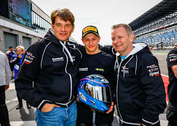 Team Weber Diener mit Evren Bischoff, Chris Stange und Emil Weber (v.li.)