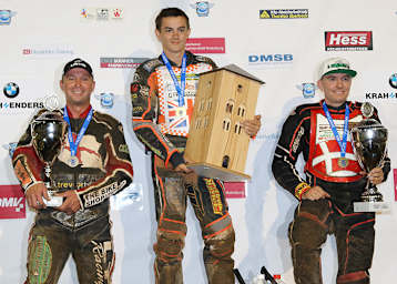 Die Top-3: Paul Hurry, Zach Wajtknecht und Kenneth Hansen (v.l.)