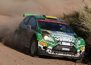 Schnellster WRC2-Pilot, dank Strafzeiten aber ohne Siegchancen – der Ukrainer Yuriy Protasov (Ford Fiesta RRC) 