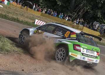 Platz acht bei der WRC2-Premiere – Fabian Kreim im Fabia R5 von Skoda Auto Deutschland 