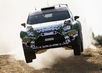 Das war knapp – Yuriy Protasov (Ford) musste hart für seinen ersten WRC2-Sieg in der laufenden Saison kämpfen 