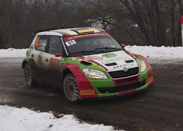 Im Skoda Fabia S2000 Zweiter inmitten der R5-Konkurrenz – die Deutschen Armin Kremer und Klaus Wicha 