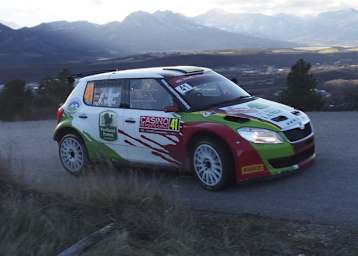 Armin Kremer (Skoda Fabia S2000) verlor am Sonntag noch eine Position, war mit Rang drei in der WRC2 aber mehr als zufrieden 